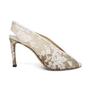 Jimmy Choo 'Shar 85' Lace Heels - Women's 36.5