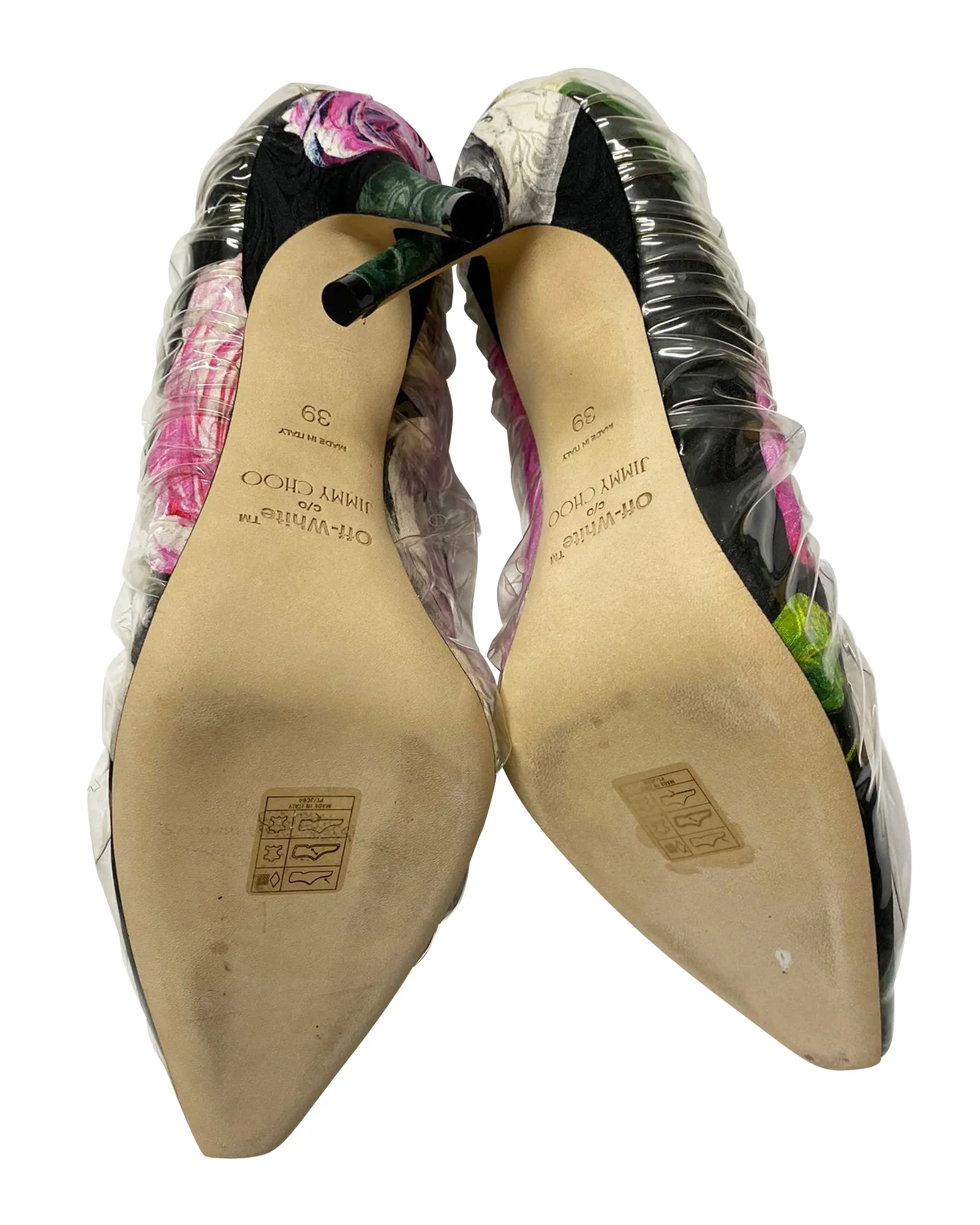 Jimmy Choo x Off-white Anne 100 Pumps in Multicolor Fabric