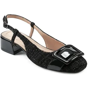 Jola 2 Womens Toe Cap Textured Slingback Heels