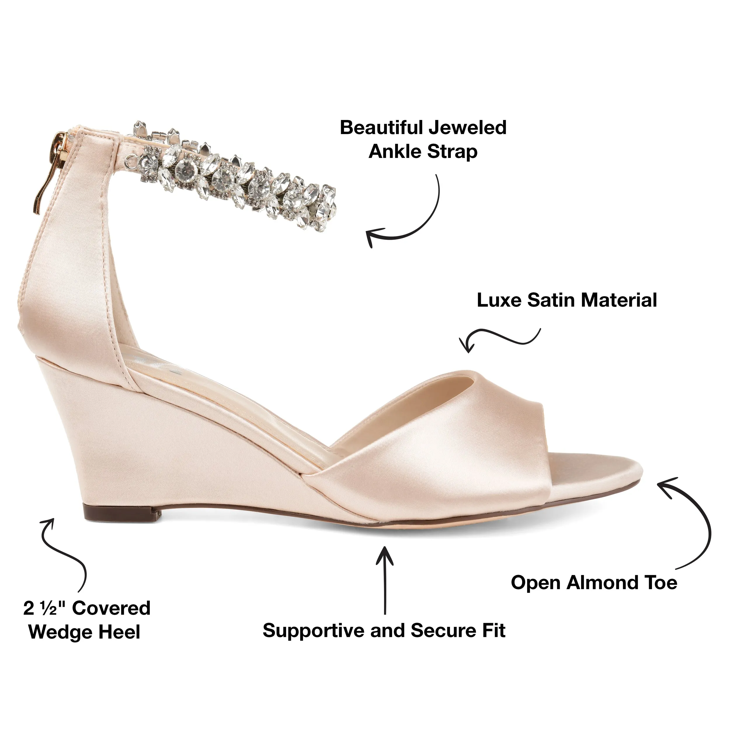 Journee Collection Women's Connor Wedge Sandals