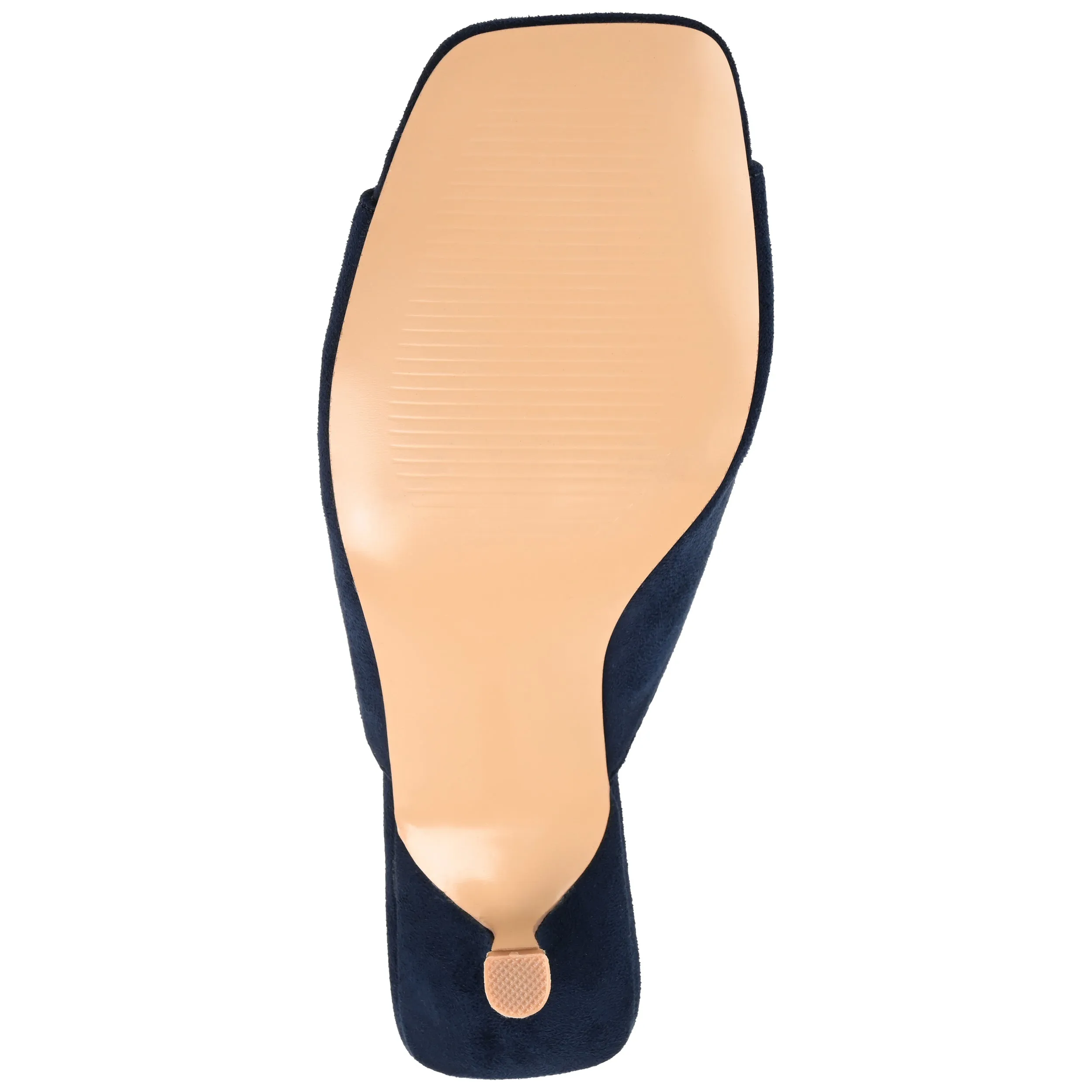 Journee Collection Womens Medium and Wide Width Larna Slip On Kitten Heel Open Toe Pumps
