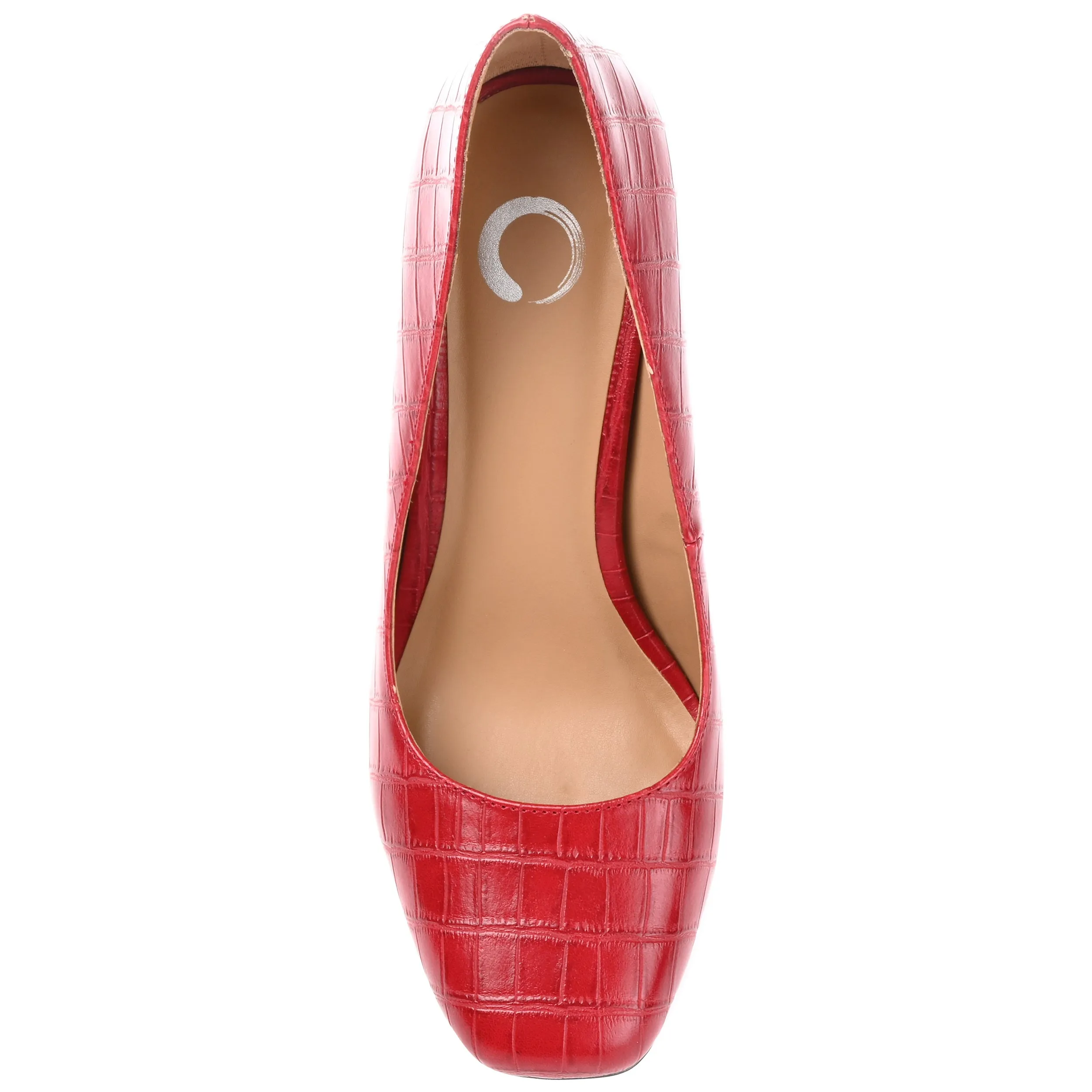 Journee Collection Womens Monalee Square Toe Mid Heel Pumps