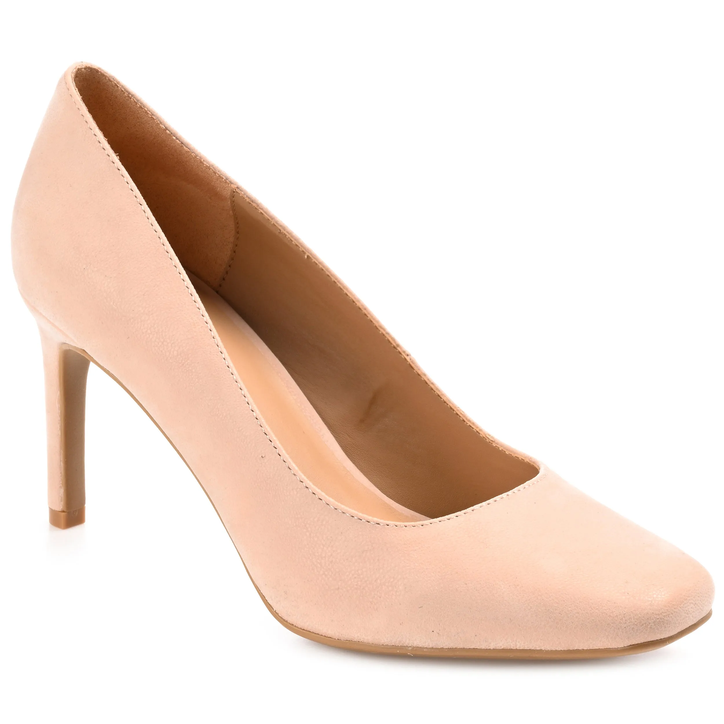 Journee Collection Womens Monalee Square Toe Mid Heel Pumps