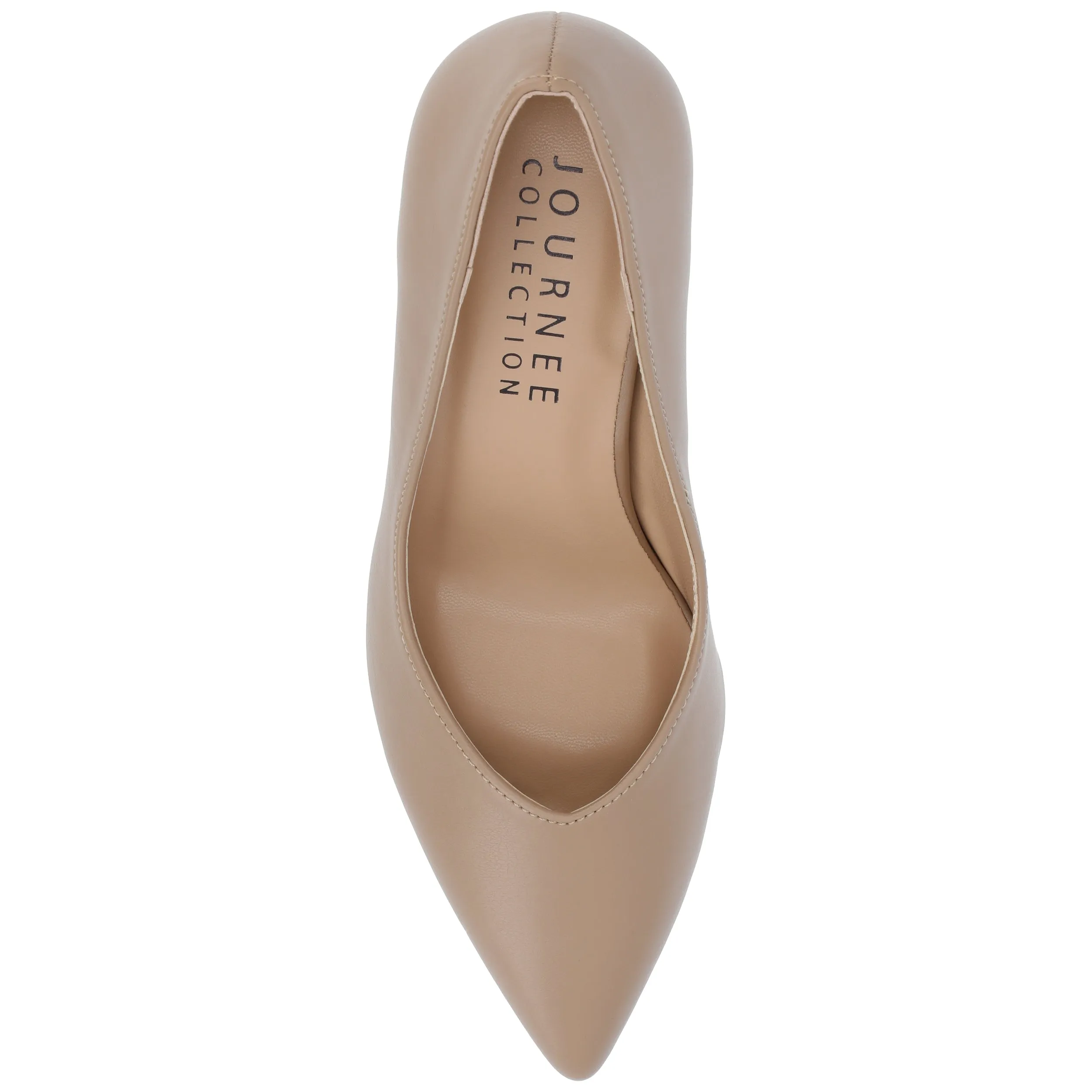 Journee Collection Women's Simonne SuperNatural Shades Block Heel Pointed Toe Pumps