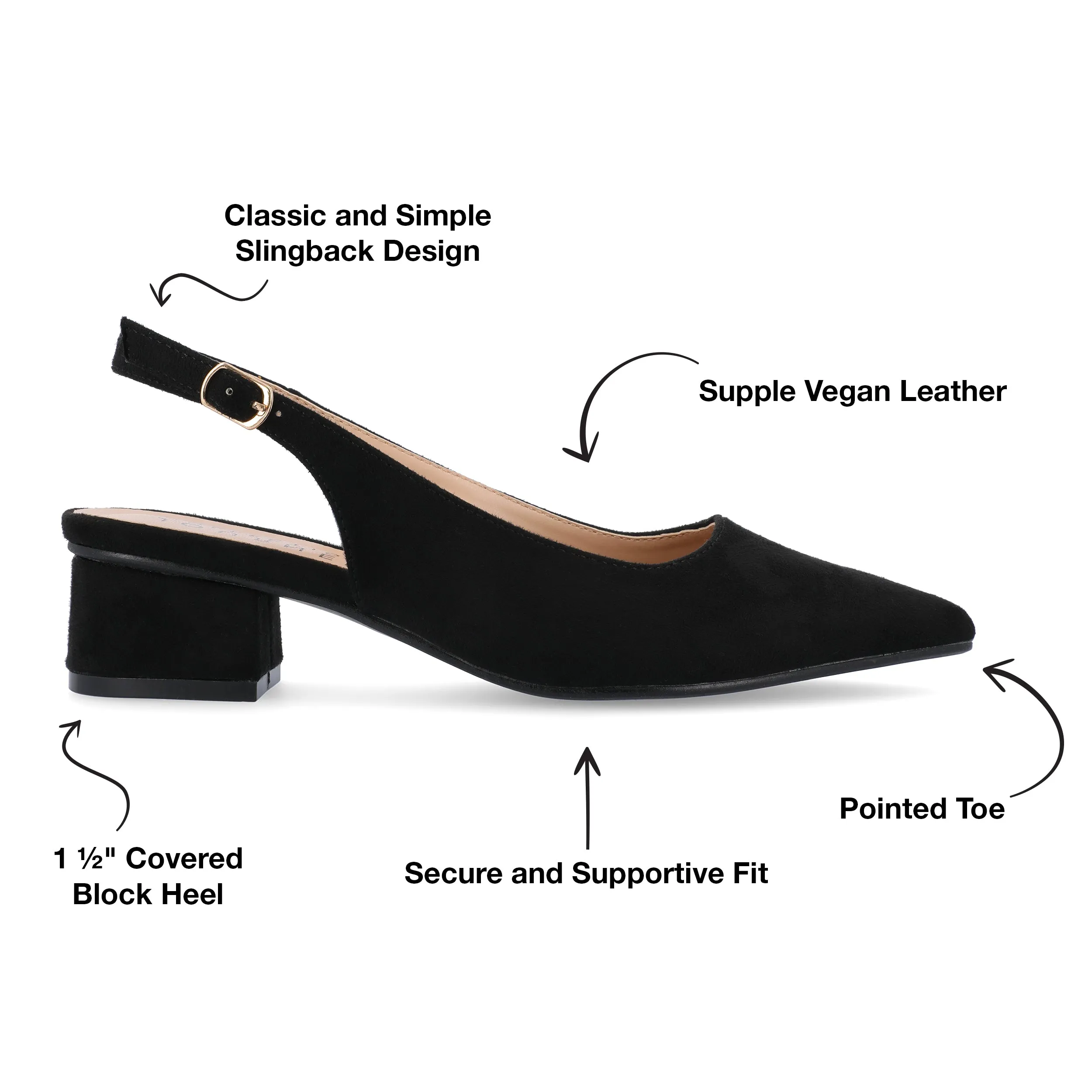 Journee Collection Women's Sylvia Wide Width Pumps