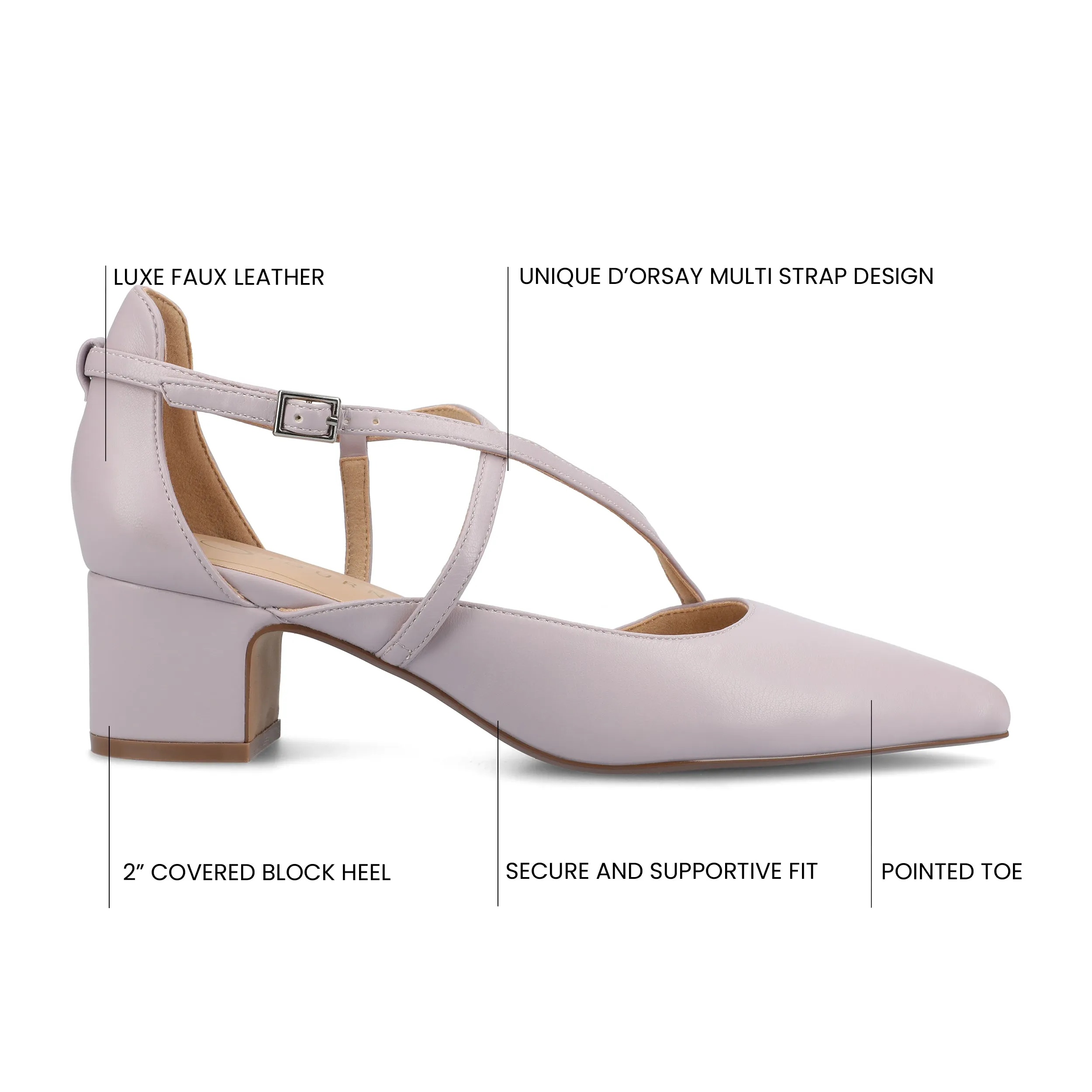 Journee Women's Galvinn Medium and Wide Width Pumps