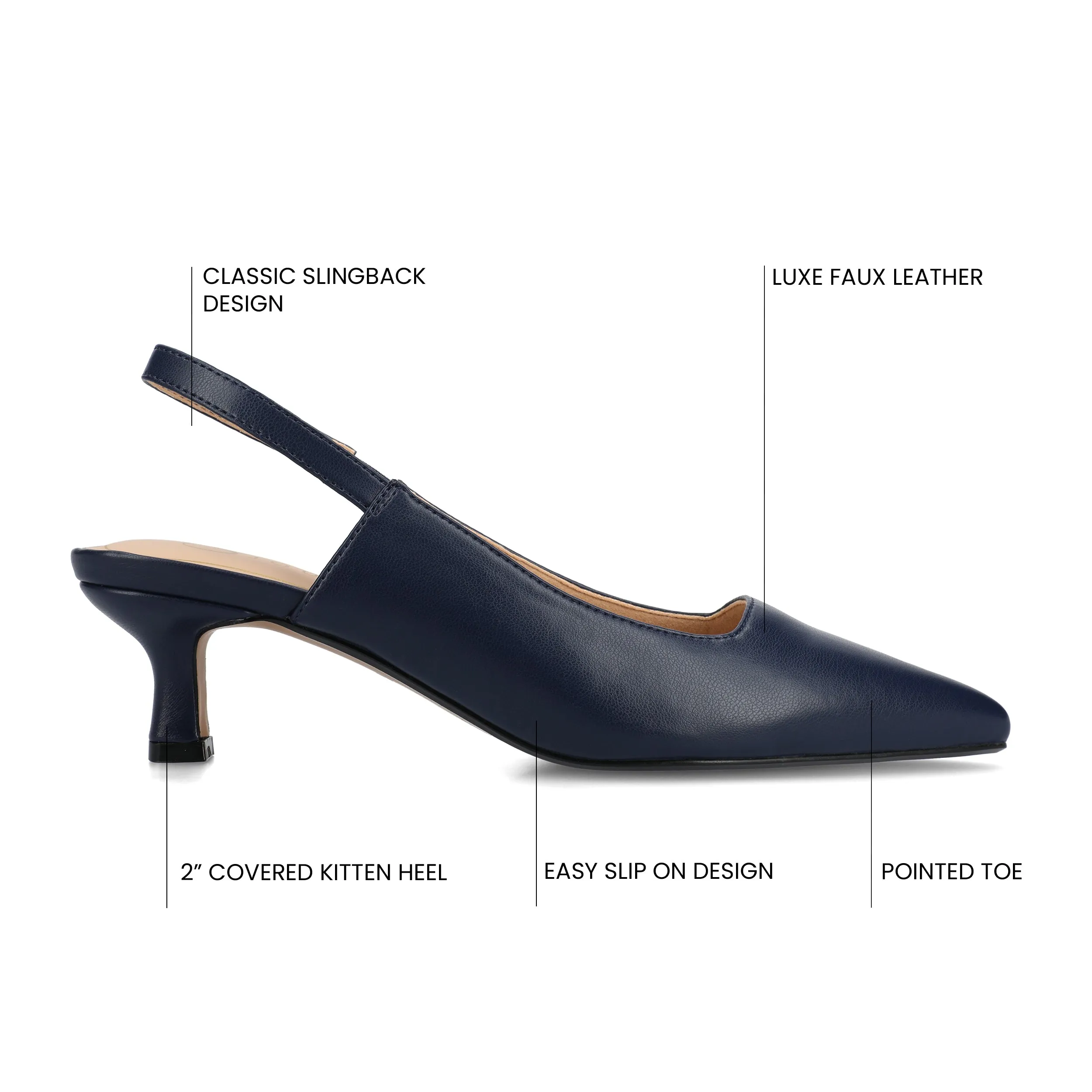 Journee Women's Paulina Medium and Wide Width Pumps