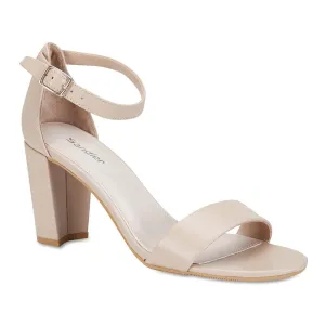 Juliet Heel in Nude Leather