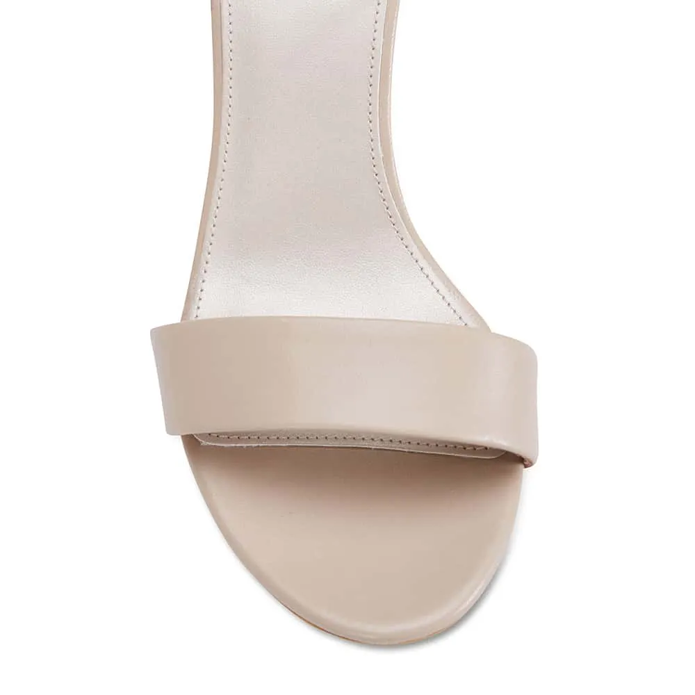 Juliet Heel in Nude Leather