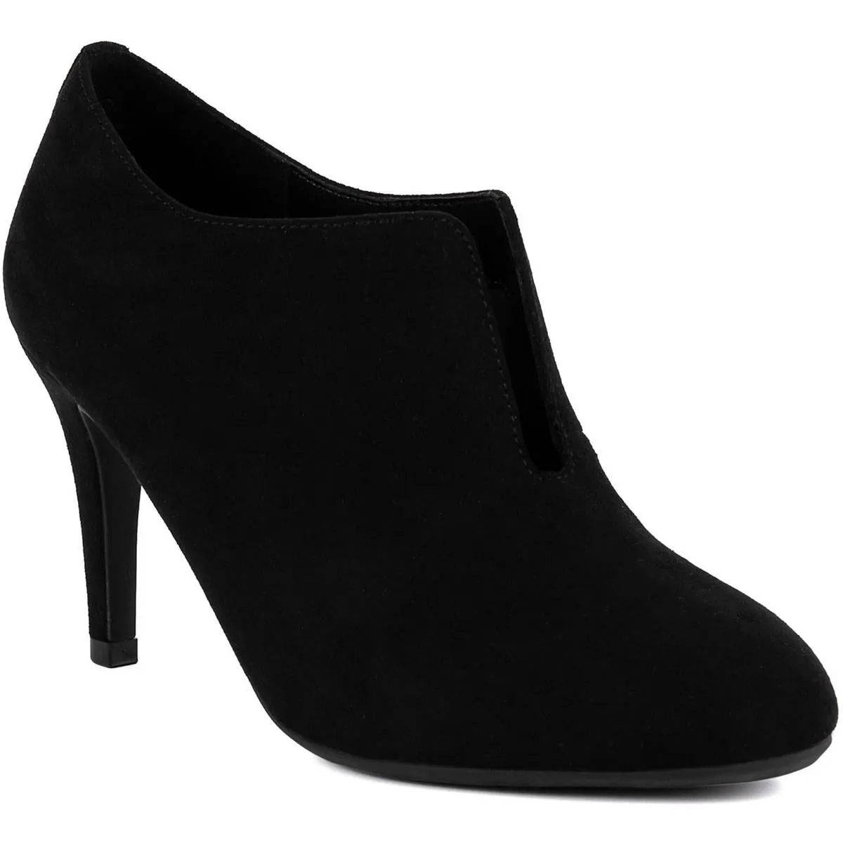 Kaipo  Womens Slit Faux Suede Pumps