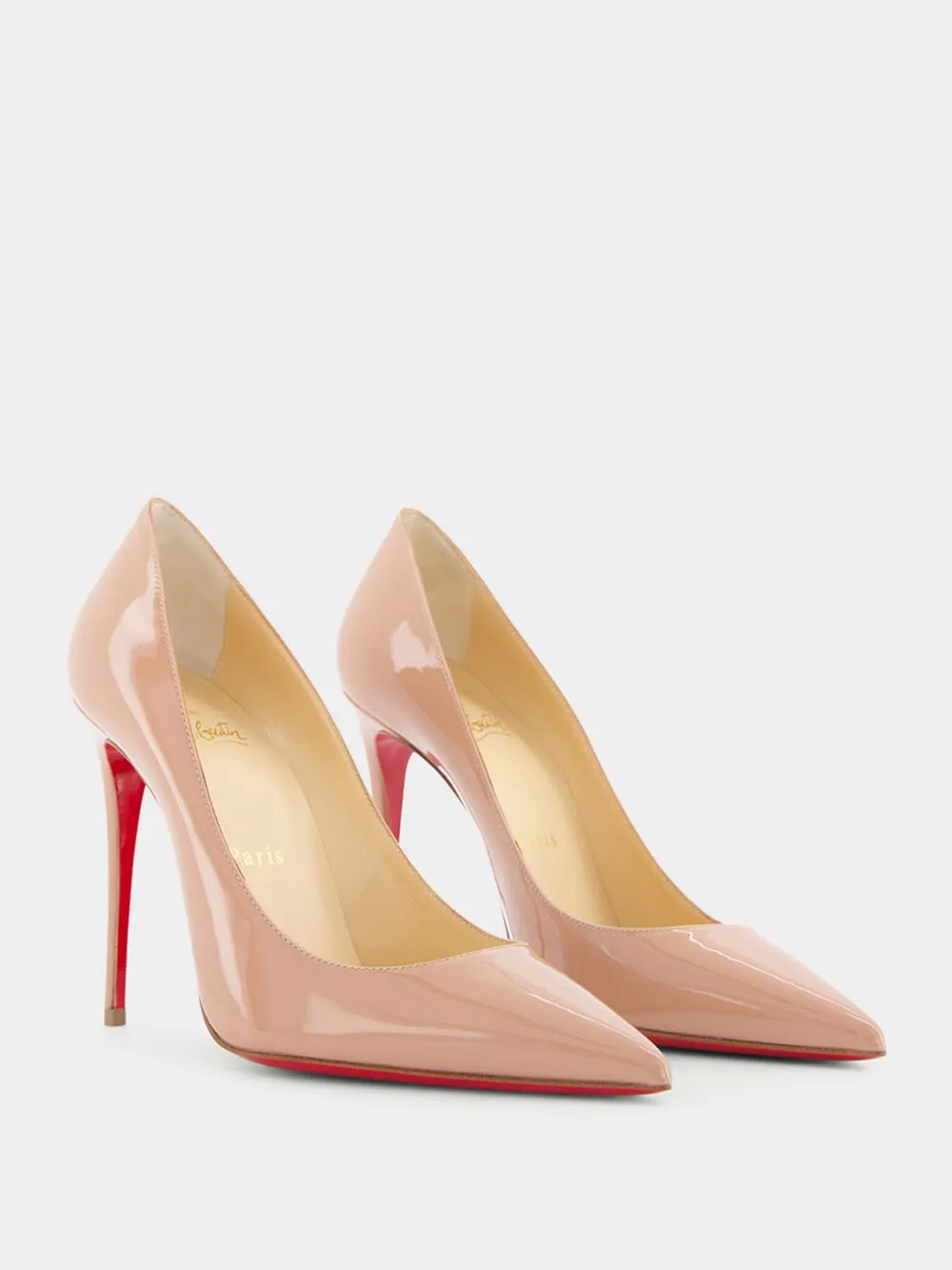 Kate 100mm leather pumps