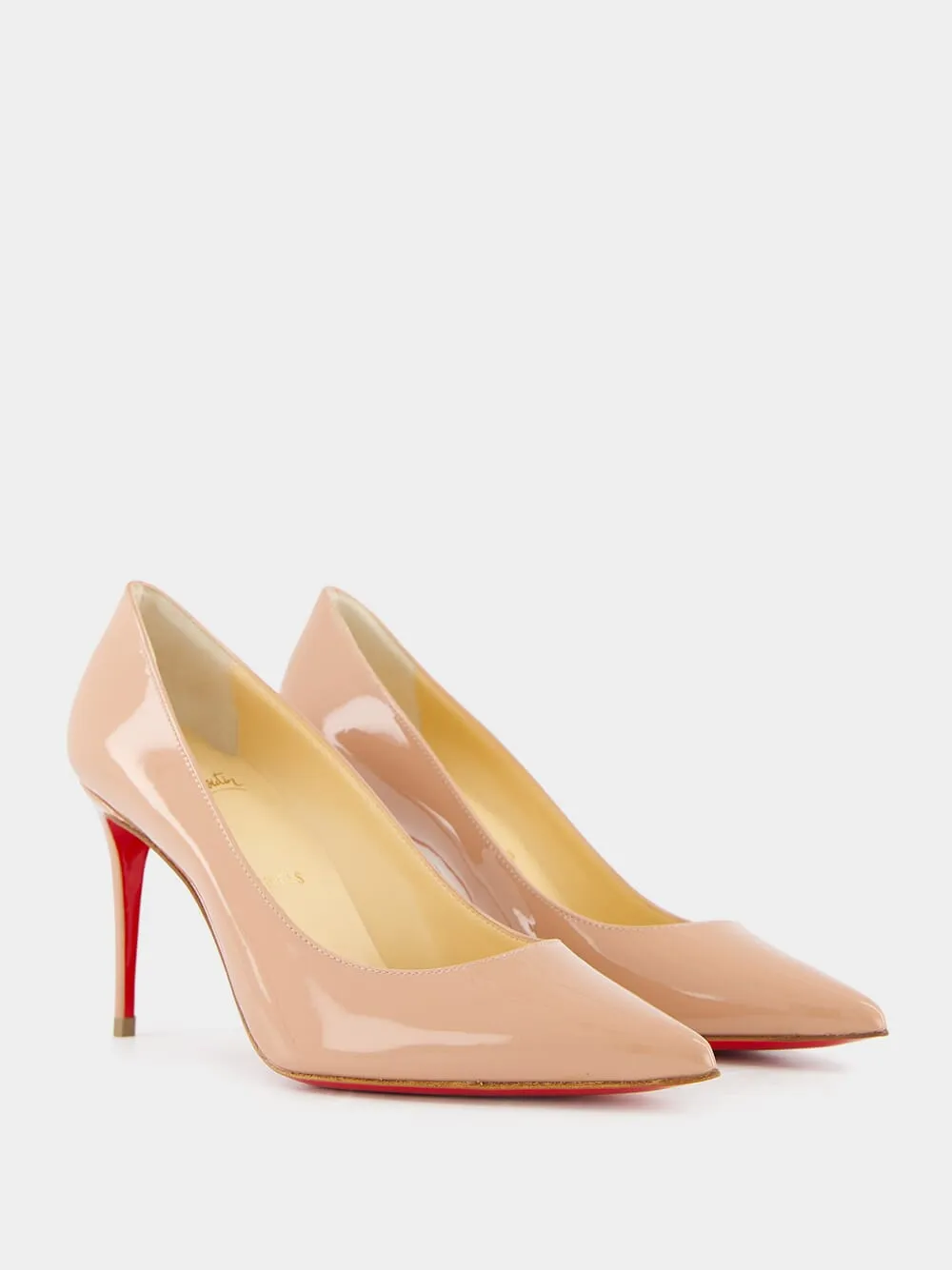 Kate 85mm patent leather pumps