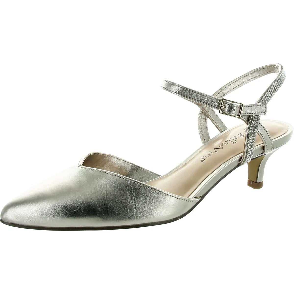 KATRINA Womens Cushioned Footbed Leather Ankle Strap