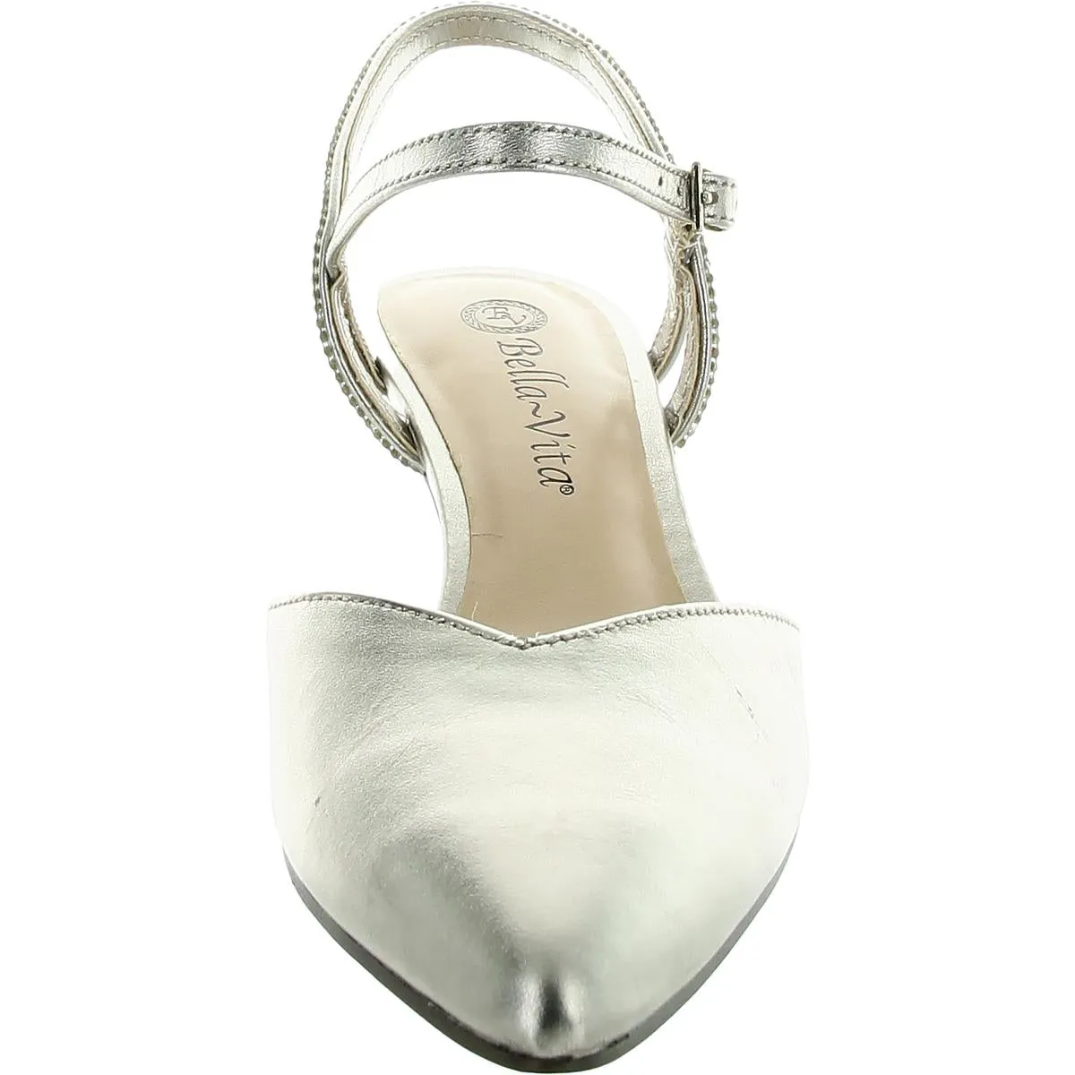 KATRINA Womens Cushioned Footbed Leather Ankle Strap