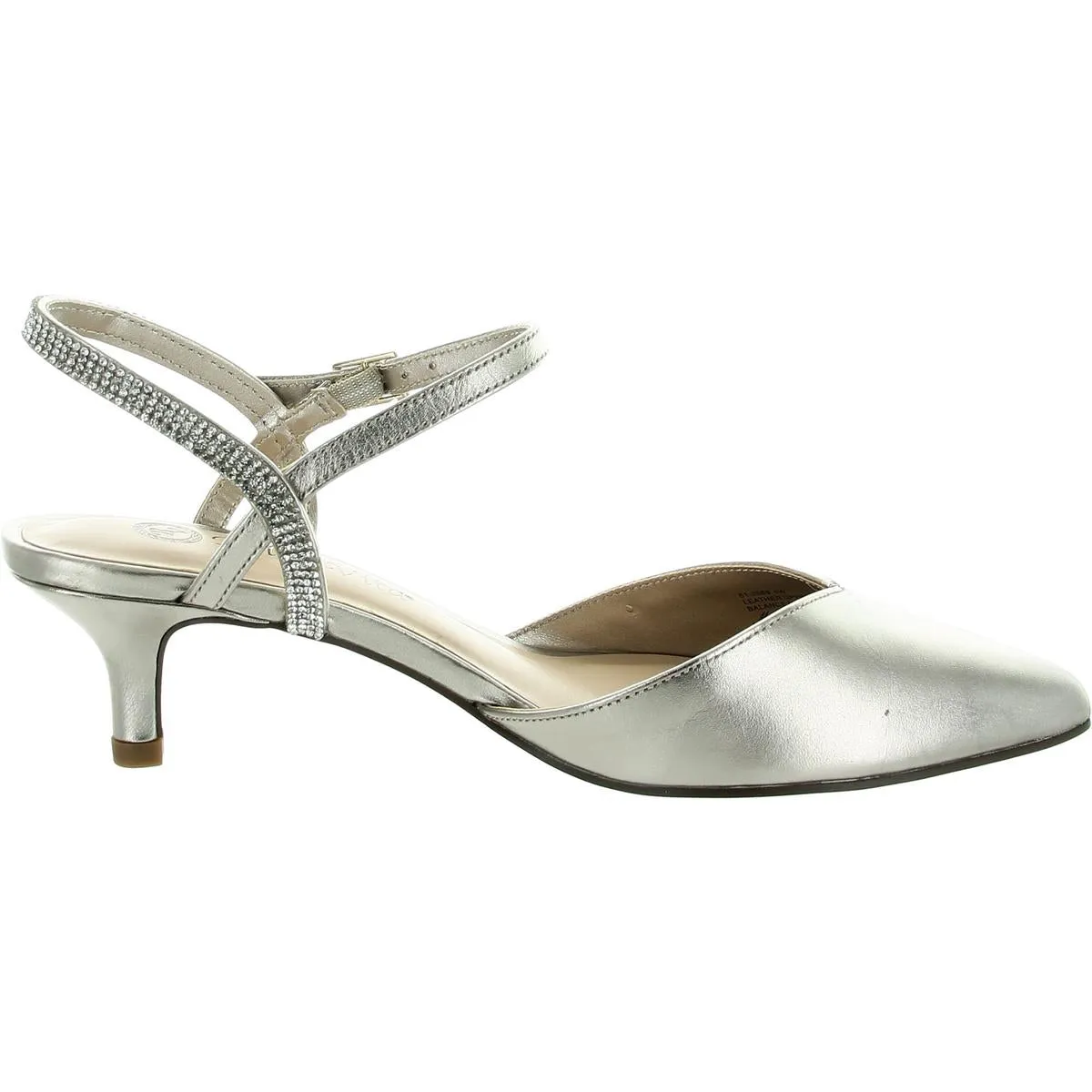 KATRINA Womens Cushioned Footbed Leather Ankle Strap