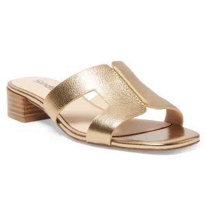 Kerry Heel in Bronze Leather