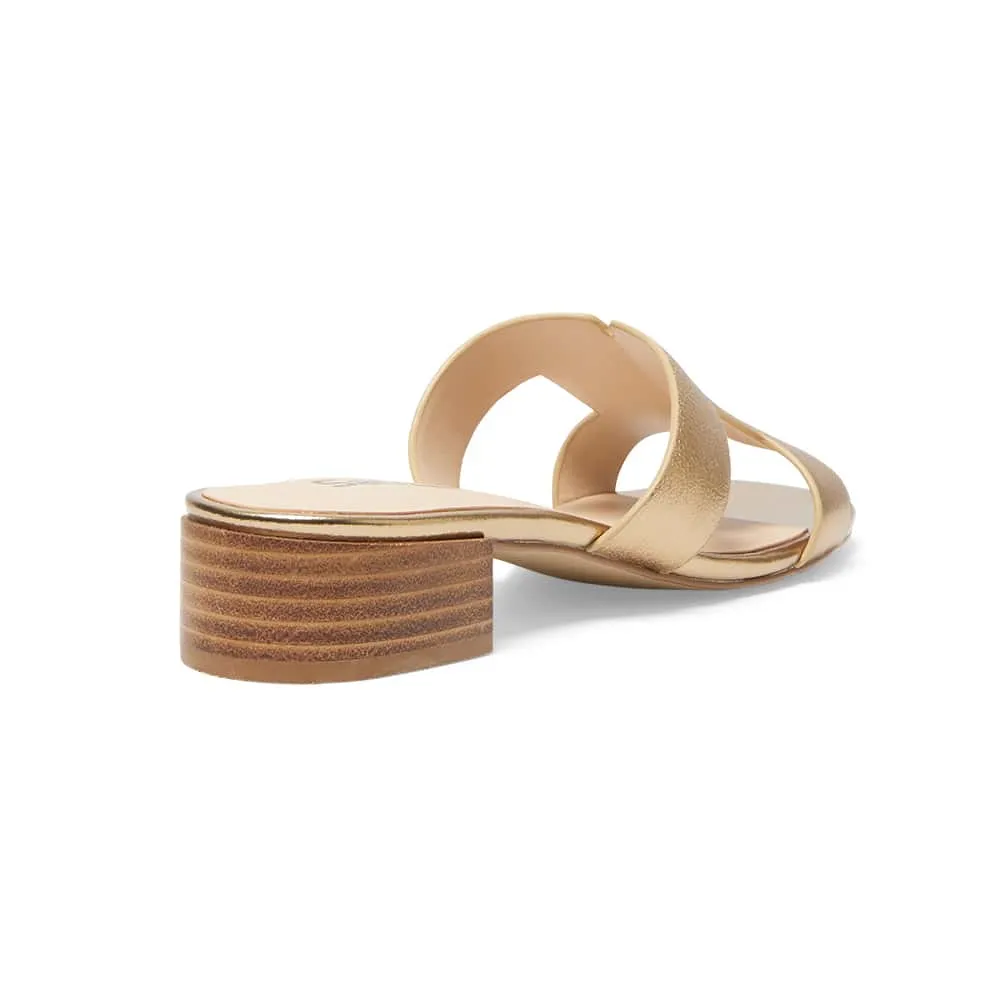 Kerry Heel in Bronze Leather