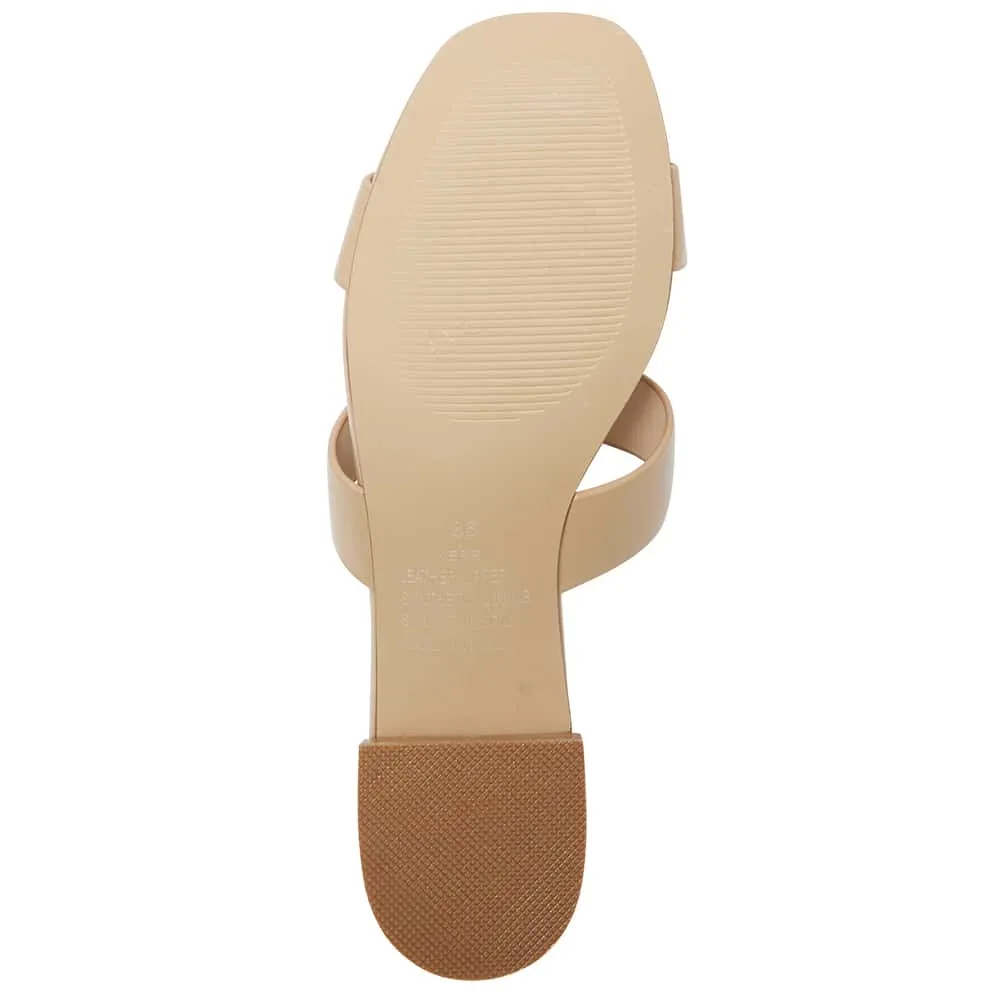 Kerry Heel in Nude Leather
