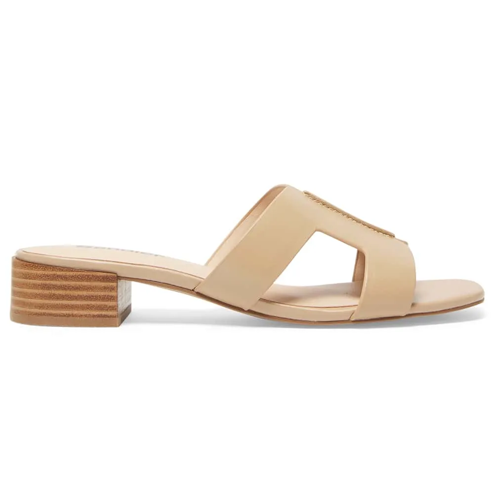 Kerry Heel in Nude Leather