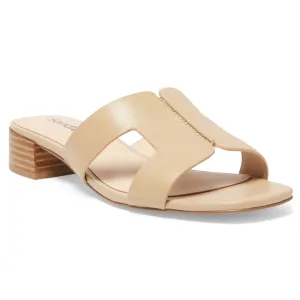 Kerry Heel in Nude Leather
