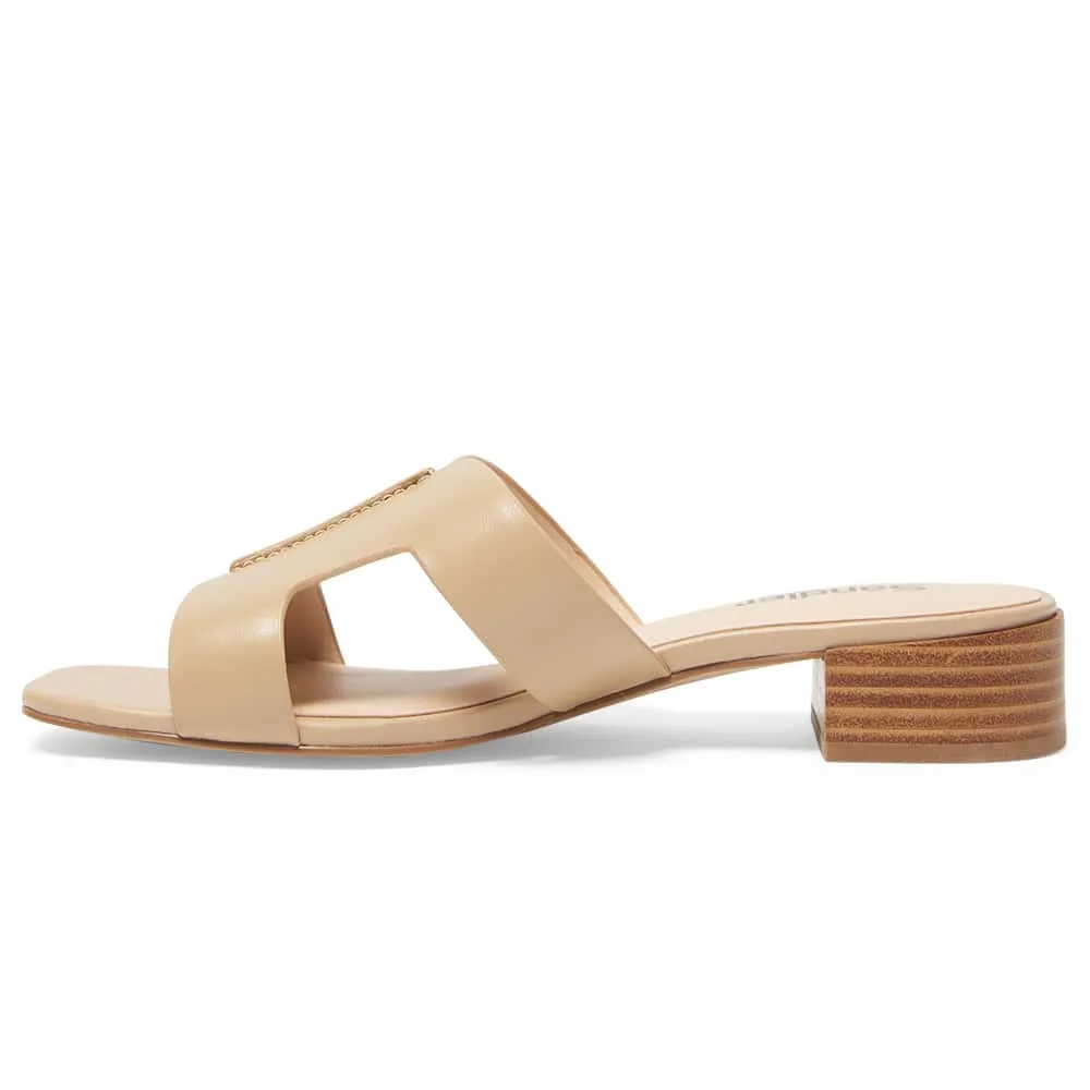 Kerry Heel in Nude Leather