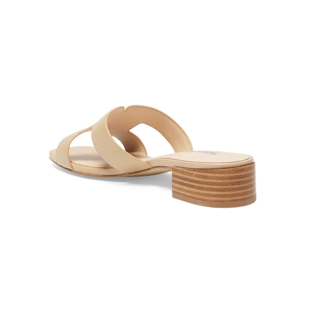 Kerry Heel in Nude Leather