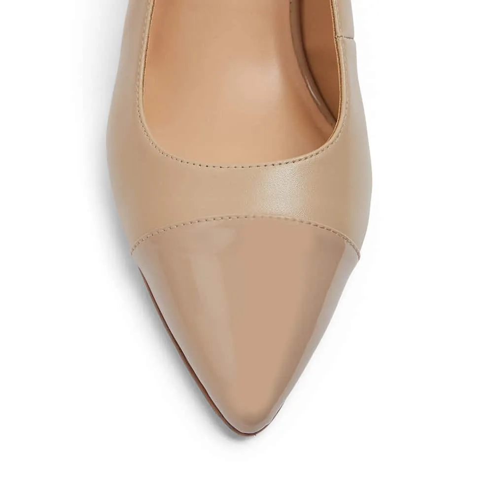 Kirsty Heel in Nude Leather