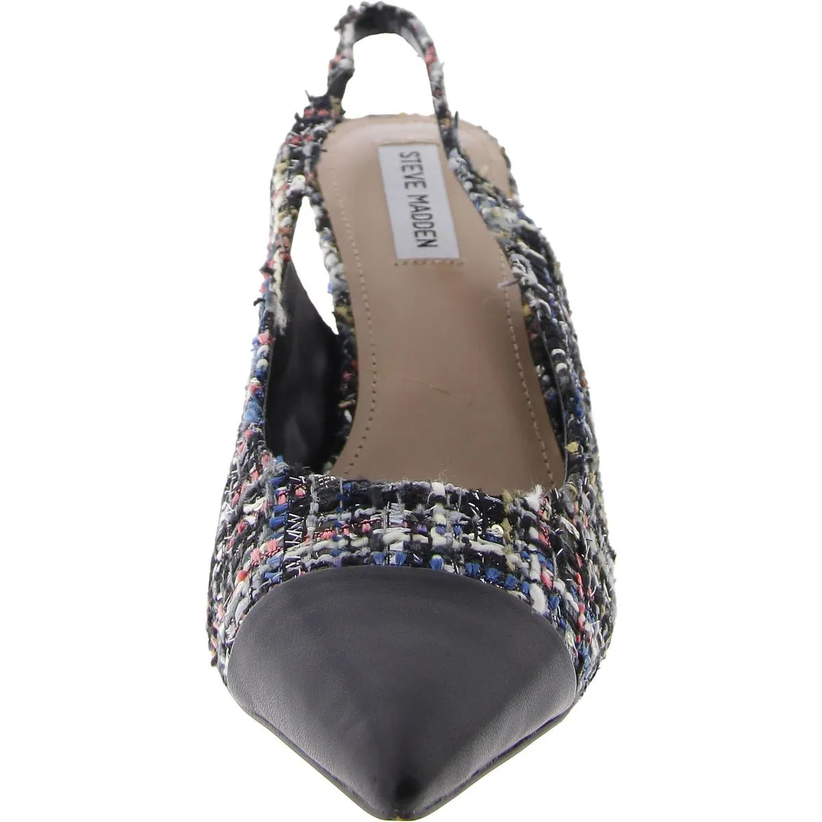 Kling Womens Leather Pointed Toe Slingback Heels