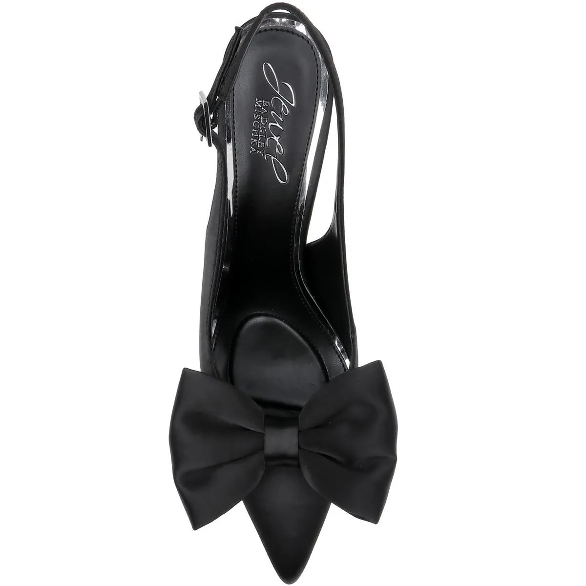 Kourtney Womens Bow Satin Slingback Heels