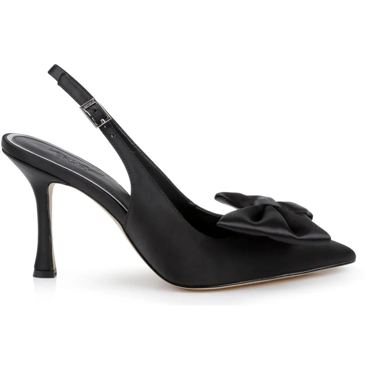 Kourtney Womens Bow Satin Slingback Heels