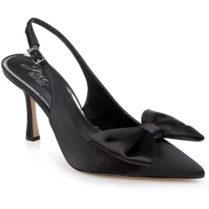 Kourtney Womens Bow Satin Slingback Heels