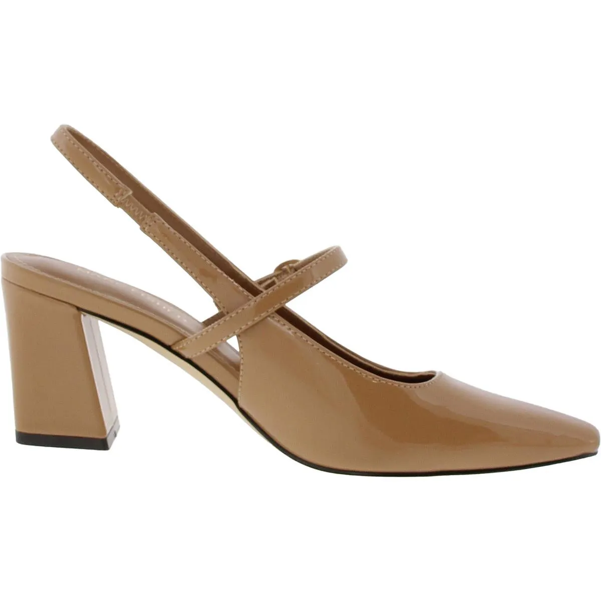 Lanai Womens Patent Strap Slingback Heels