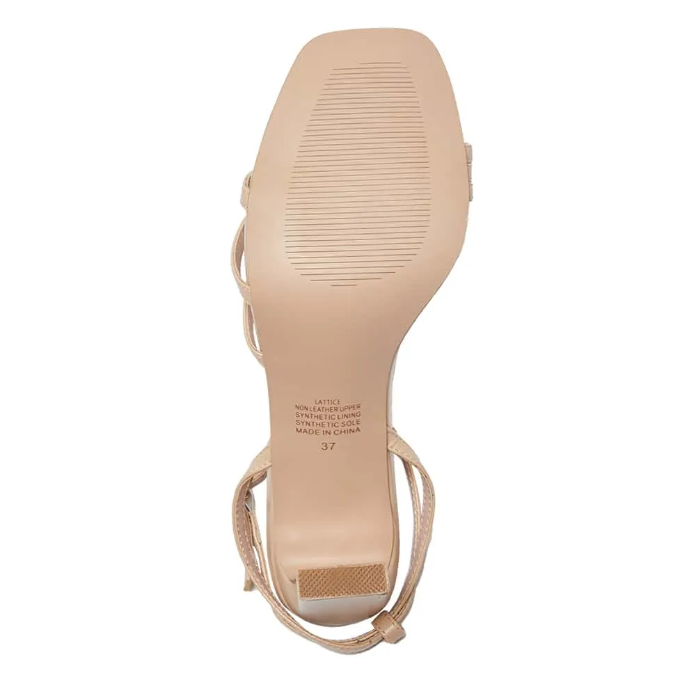 Lara Heel in Nude Smooth