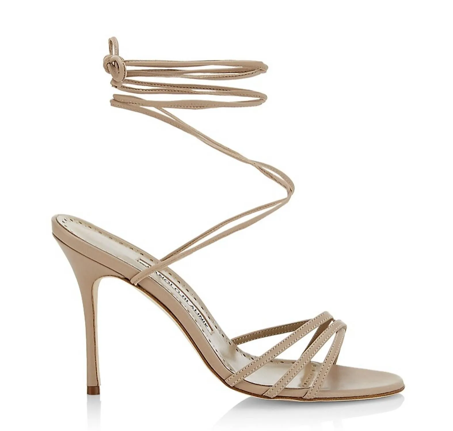 Leva Heels Sandal In Cream Nude