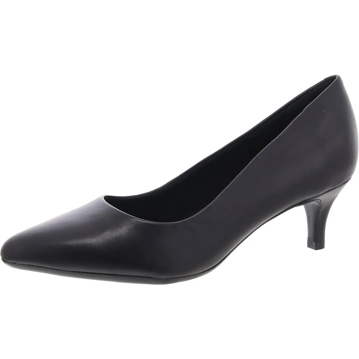 Lexie Womens Leather Pointed Toe Pumps