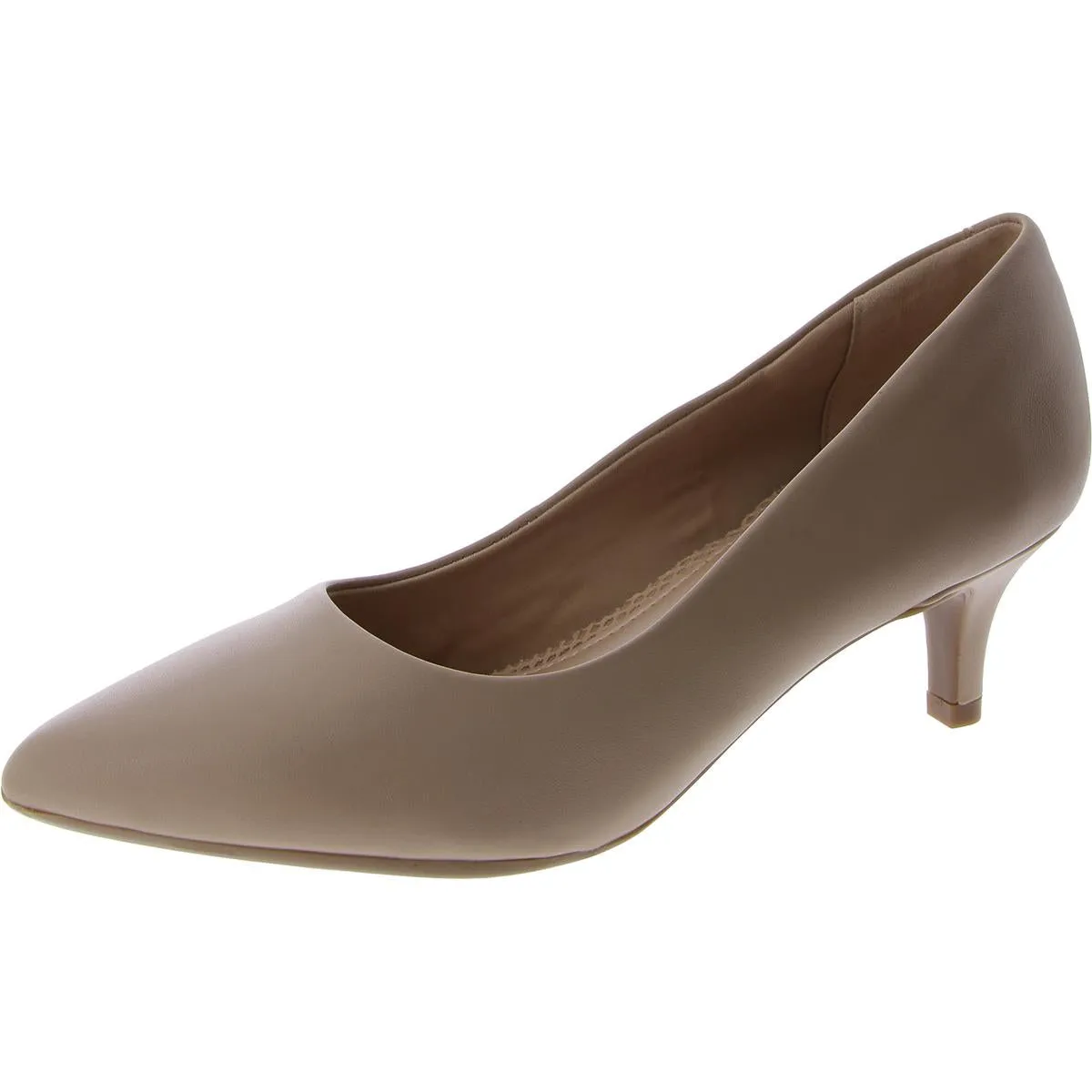 Lexie Womens Leather Pointed Toe Pumps