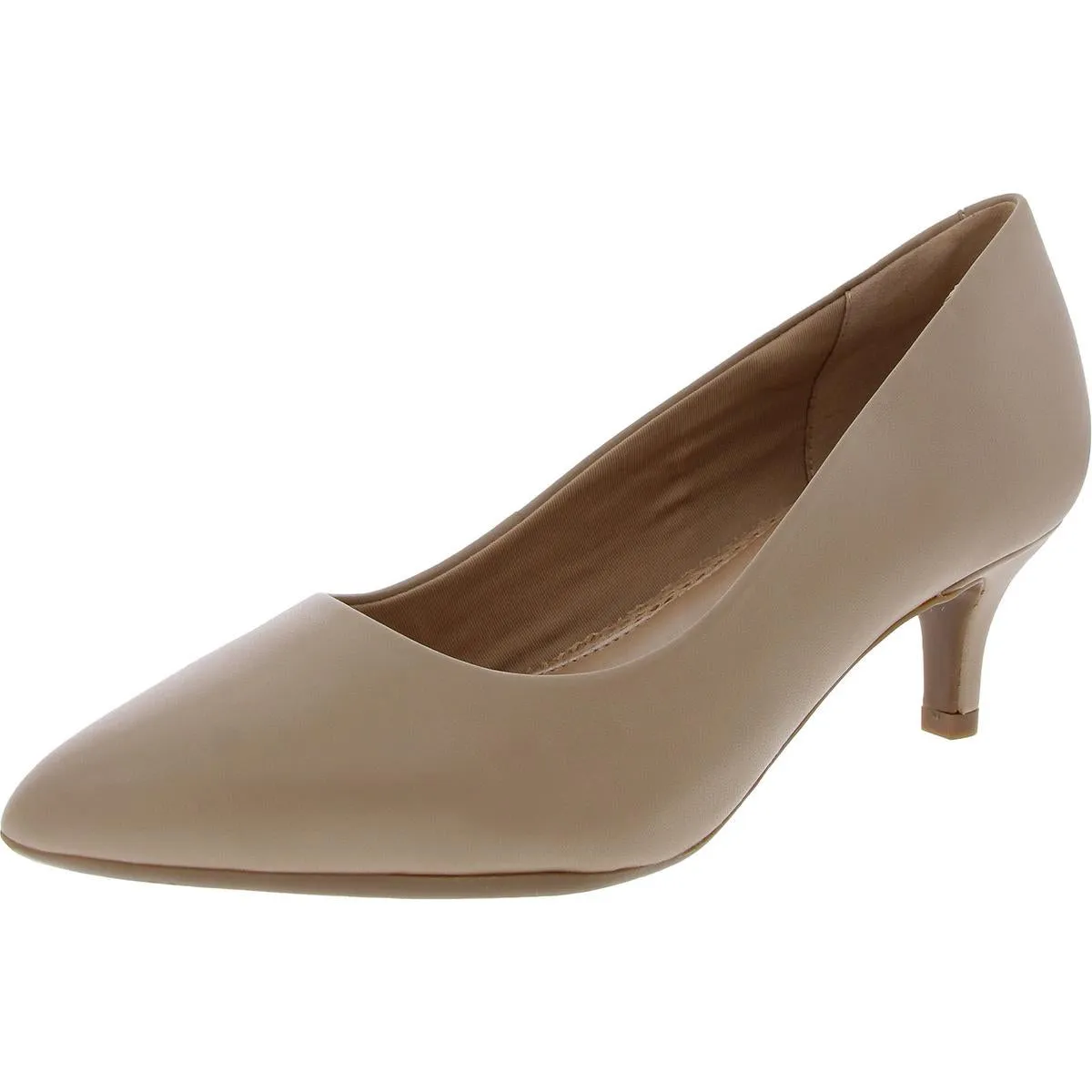 Lexie Womens Leather Pointed Toe Pumps