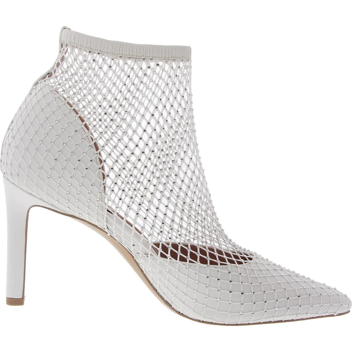 Liebe Womens Rhinestone Leather Pumps