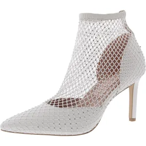 Liebe Womens Rhinestone Leather Pumps