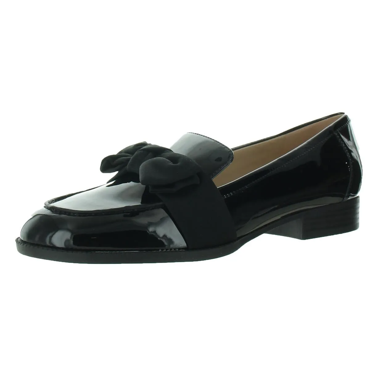 Lindio Womens Patent Slip On Loafers