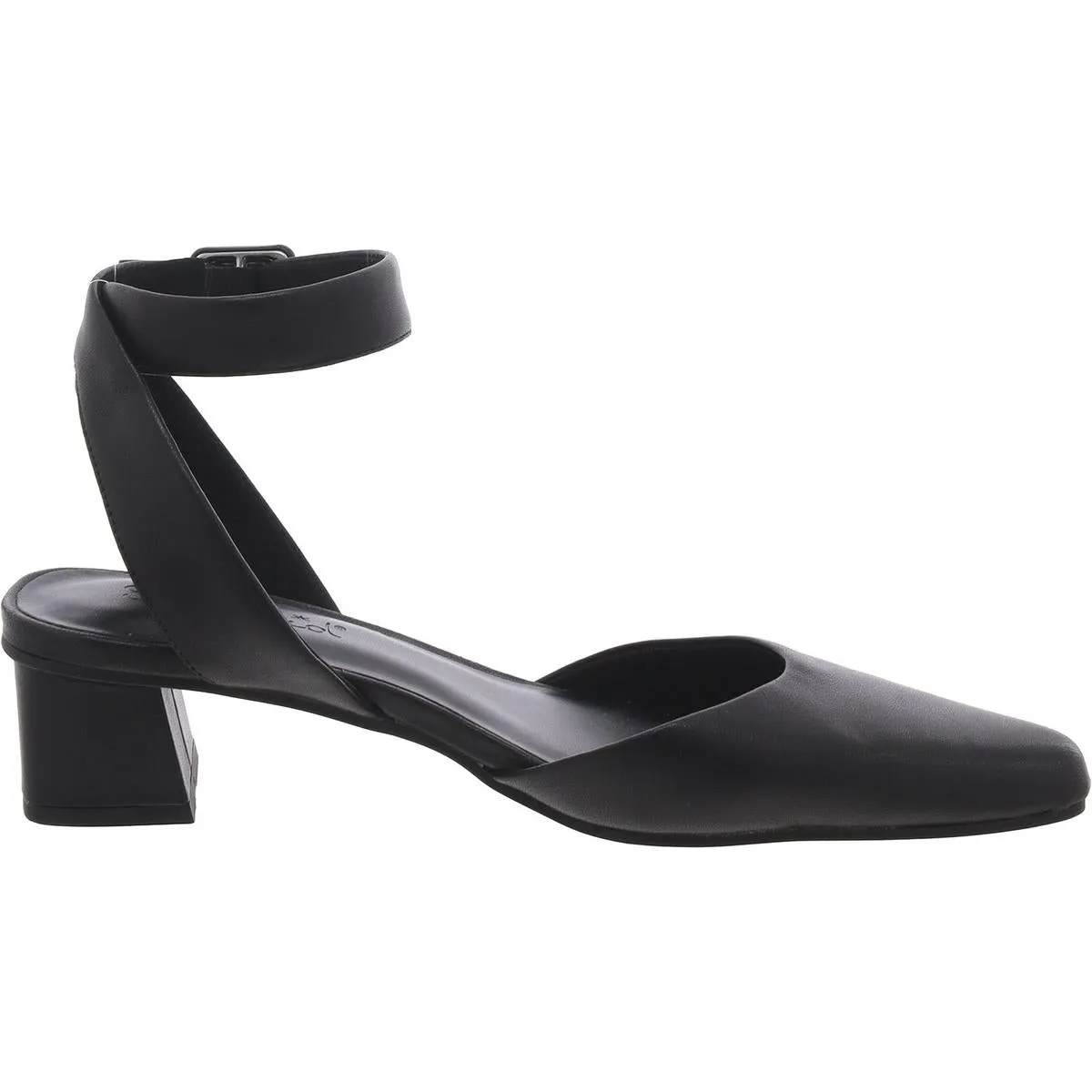 Lisetta Womens Padded Insole Almond Toe Kitten Heels