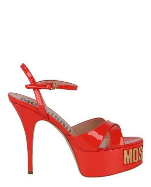 Logo Plaque Platform Sandals