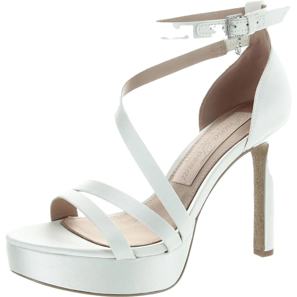 Love2 Womens Glitter Satin Pumps
