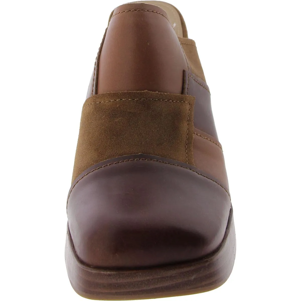 Lynx Womens Leather Patchwork Mules