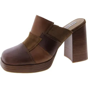 Lynx Womens Leather Patchwork Mules