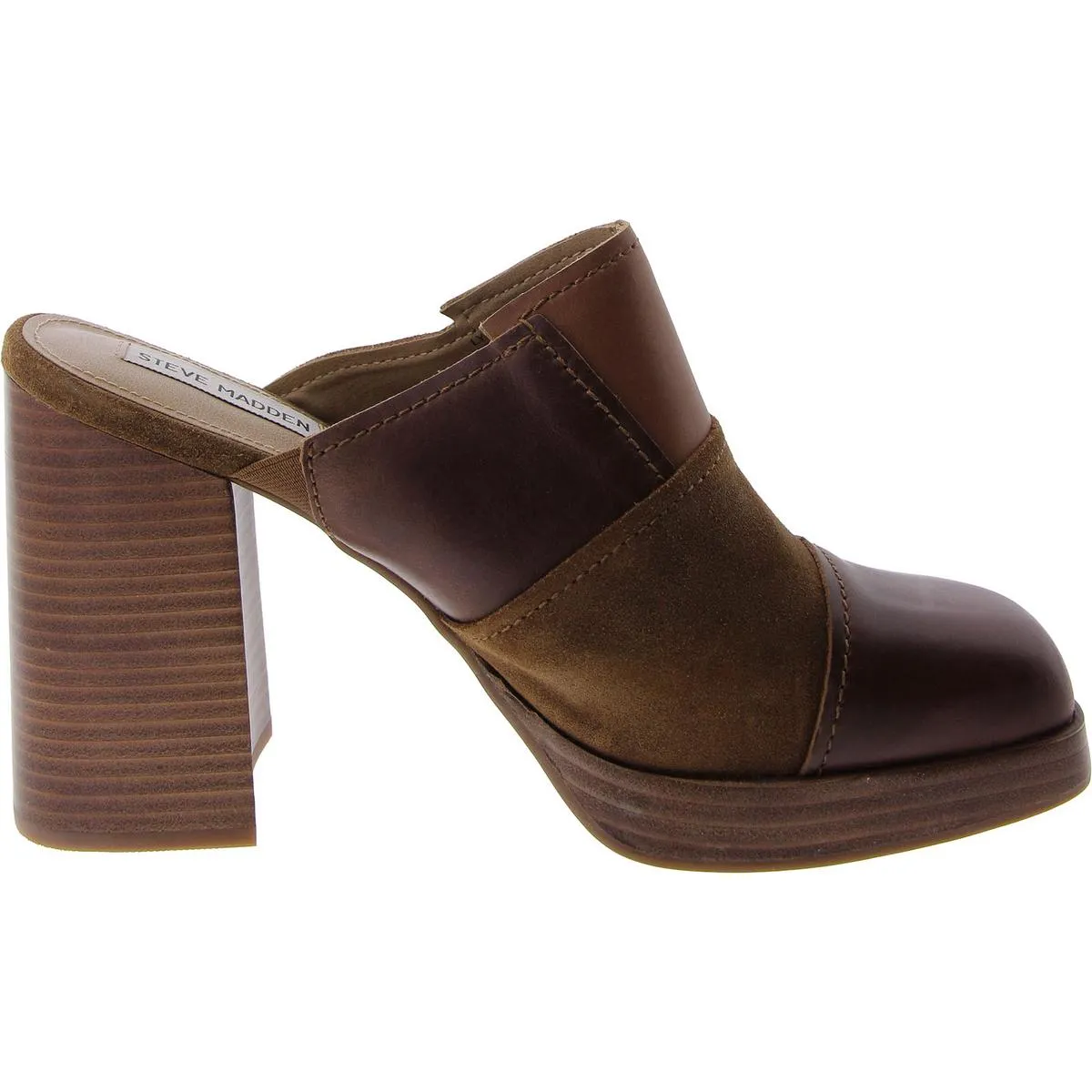 Lynx Womens Leather Patchwork Mules