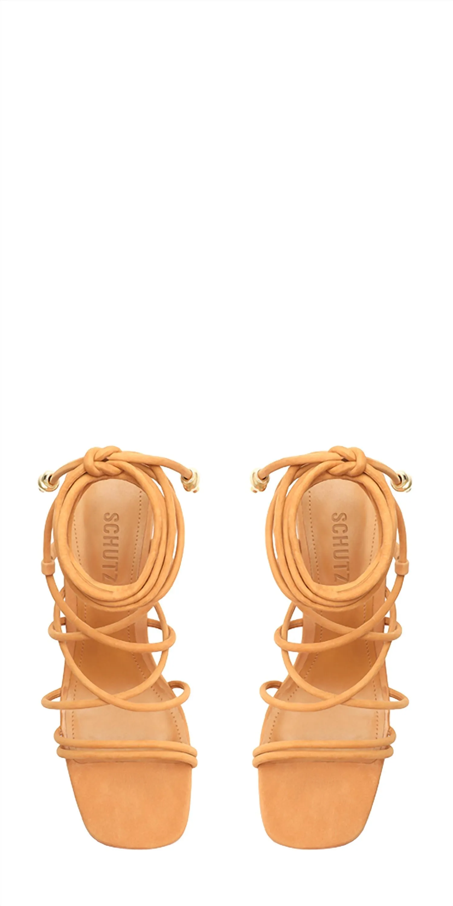 Magdalena Suede Platform Sandal In Nude Caramel