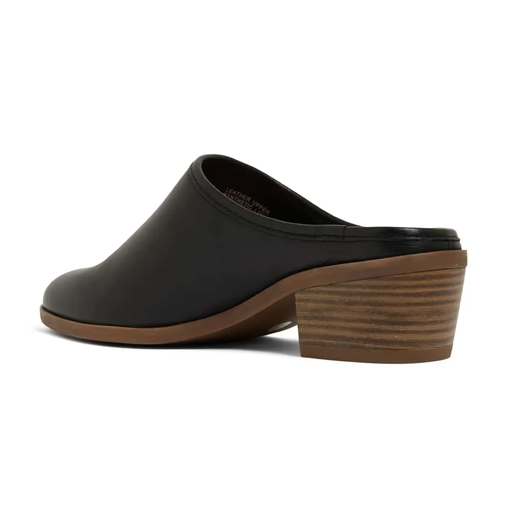 Magnum Heel in Black Leather