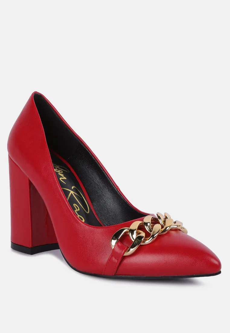 majesty block heel pumps