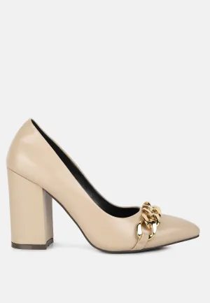 majesty block heel pumps
